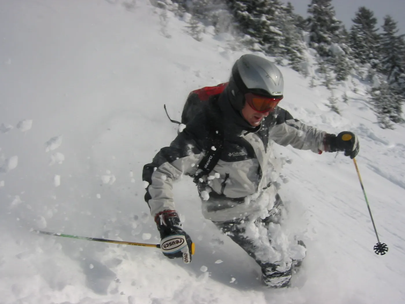 Giro en nieve polvo